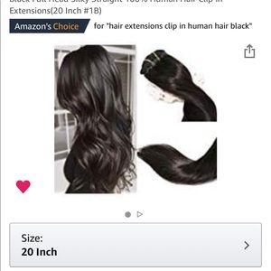 20 inch black extensions worn for wedding day